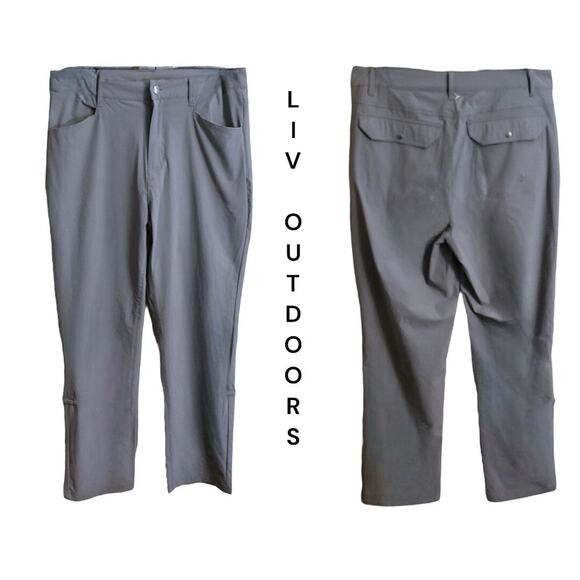 LIV Outdoor Pants Women's Sz XL Gray Casual Hiking Camping Life Integrity Earth - Picture 3 of 9